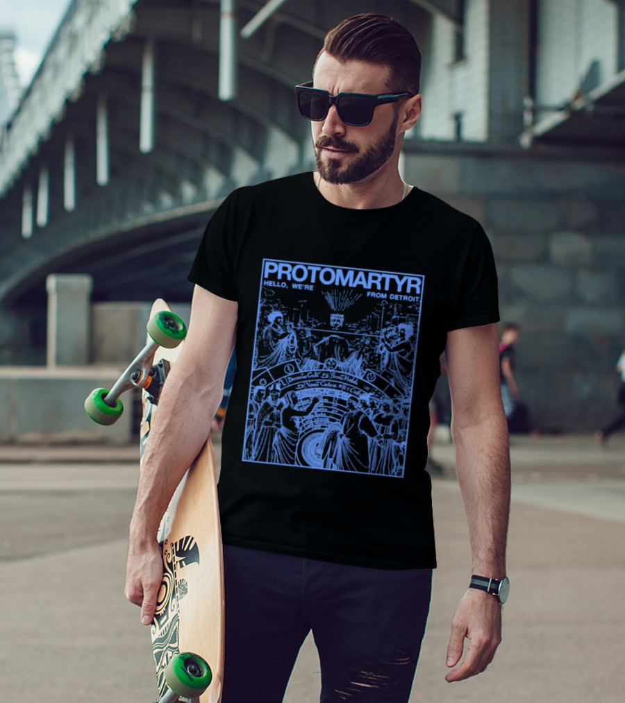 Protomartyr Nuns Scene Hello We're From Detroit T-Shirt
