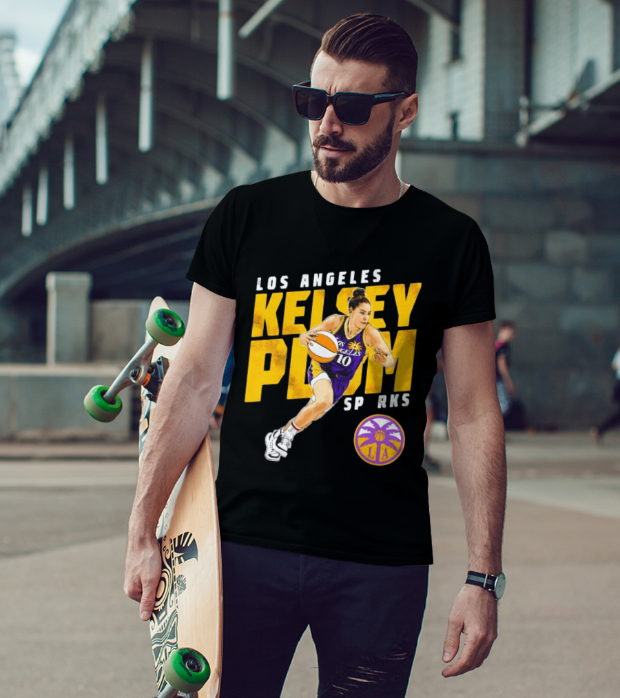 Los Angeles Kelsey Plum Sparks SP RKS 10 Basketball Player T-Shirt