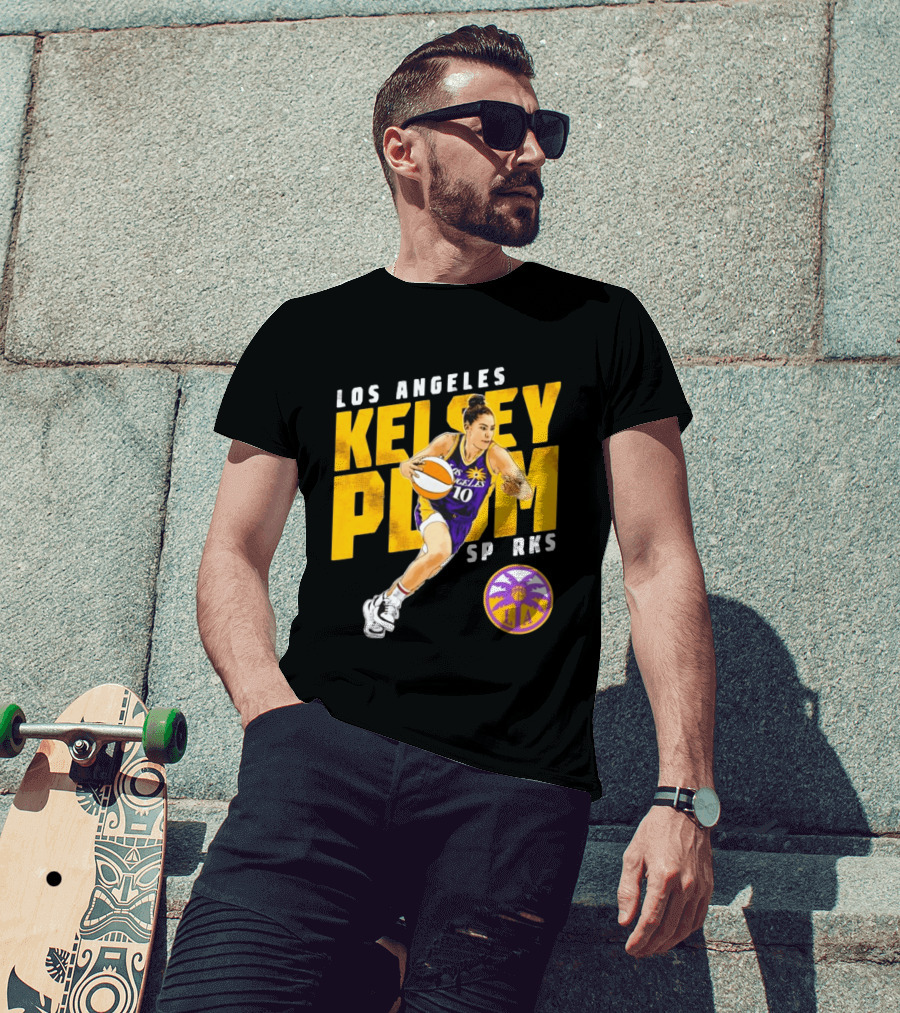 Los Angeles Kelsey Plum Sparks SP RKS 10 Basketball Player T-Shirt