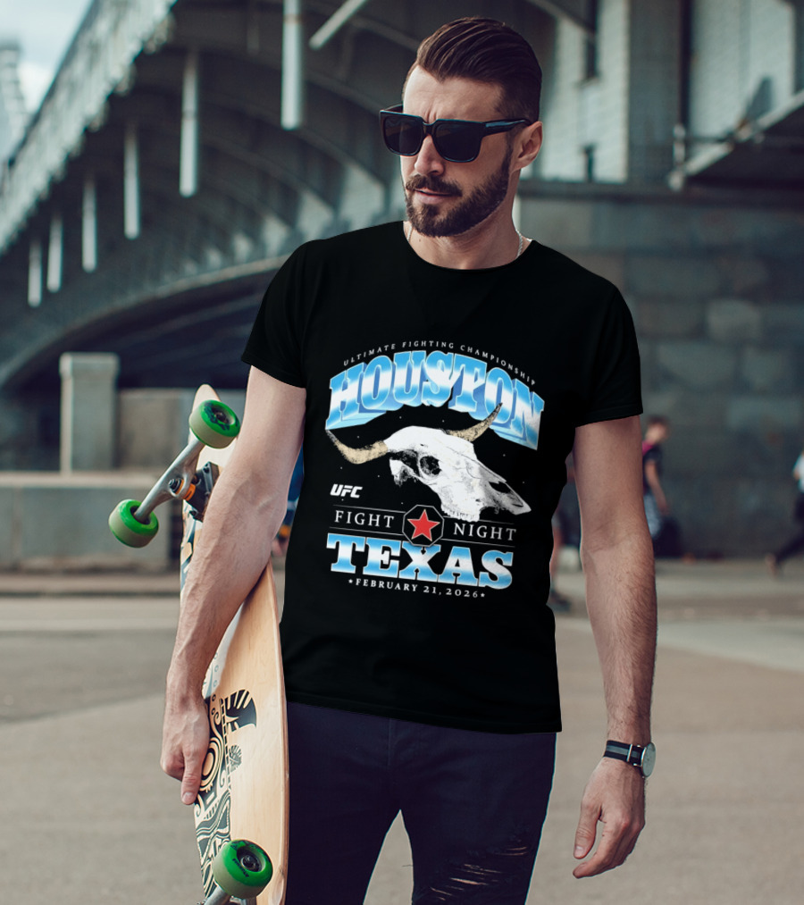 Houston Texas UFC Fight Night February 21 2026 T-Shirt