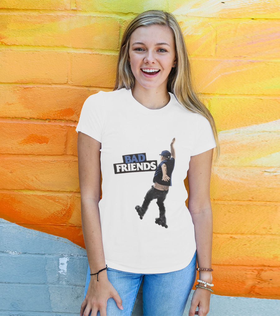 Bad Friends Bobby Roller Skating Fall T-Shirt