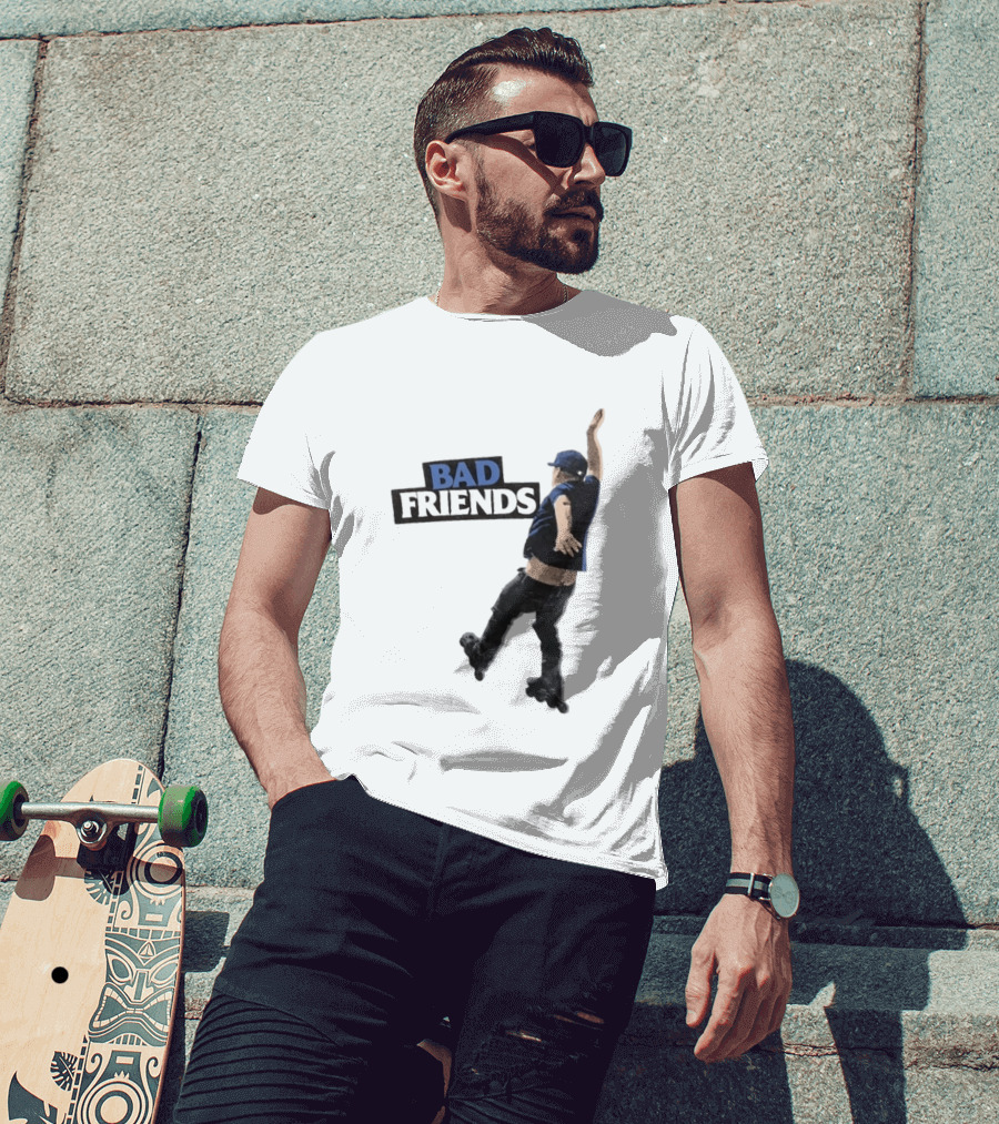 Bad Friends Bobby Roller Skating Fall T-Shirt