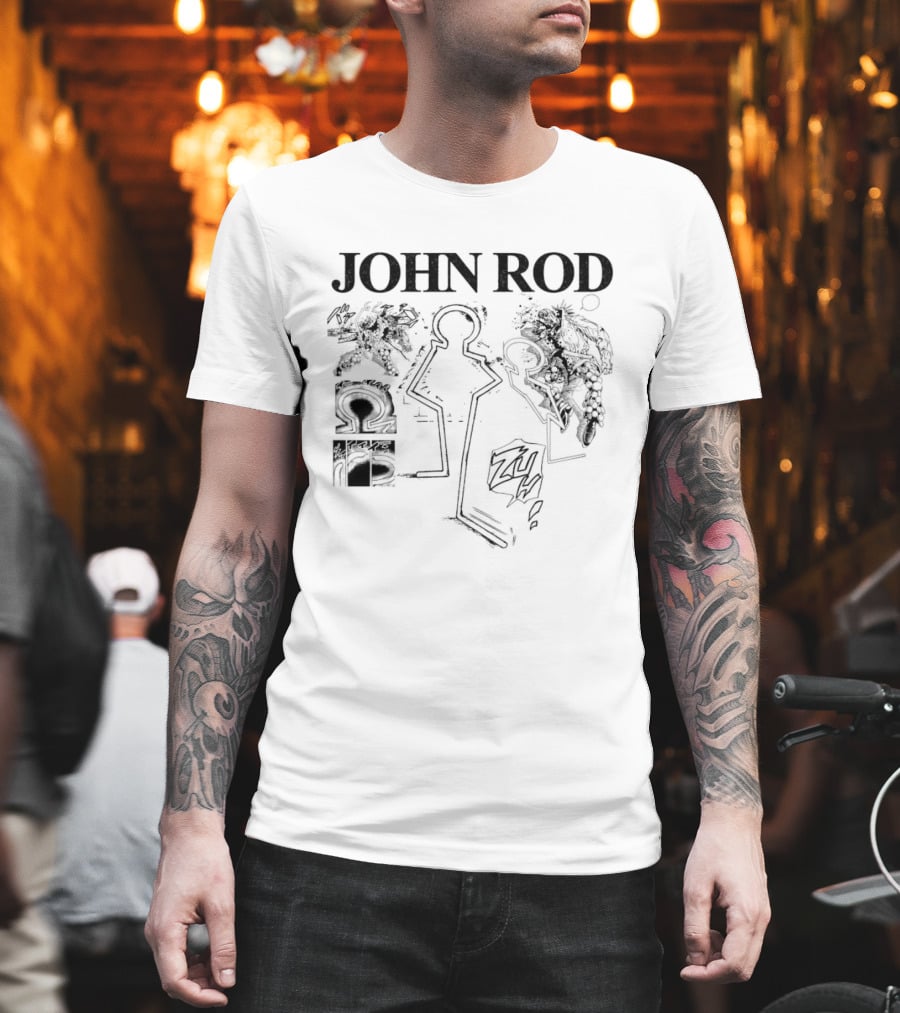 John Rod Abstract Figures And Faces T-Shirt
