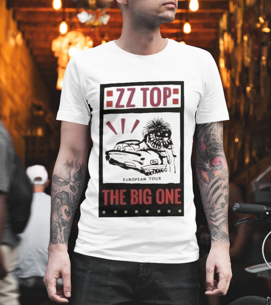 ZZ Top The Big One European Tour Poble Espanyol Barcelona Spain July 19 2026 T-Shirt