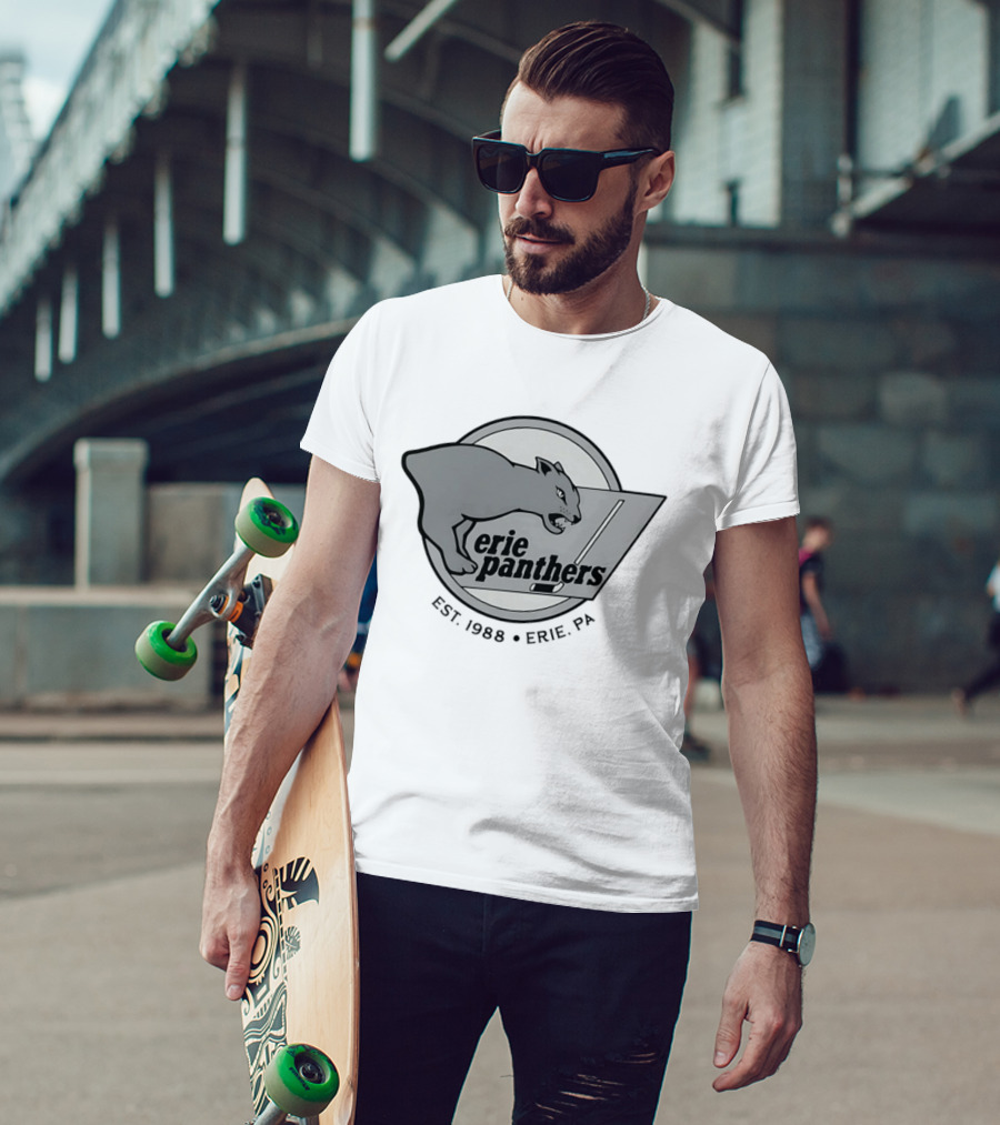 Erie Panthers Hockey Est. 1988 Erie PA Retro Team T-Shirt