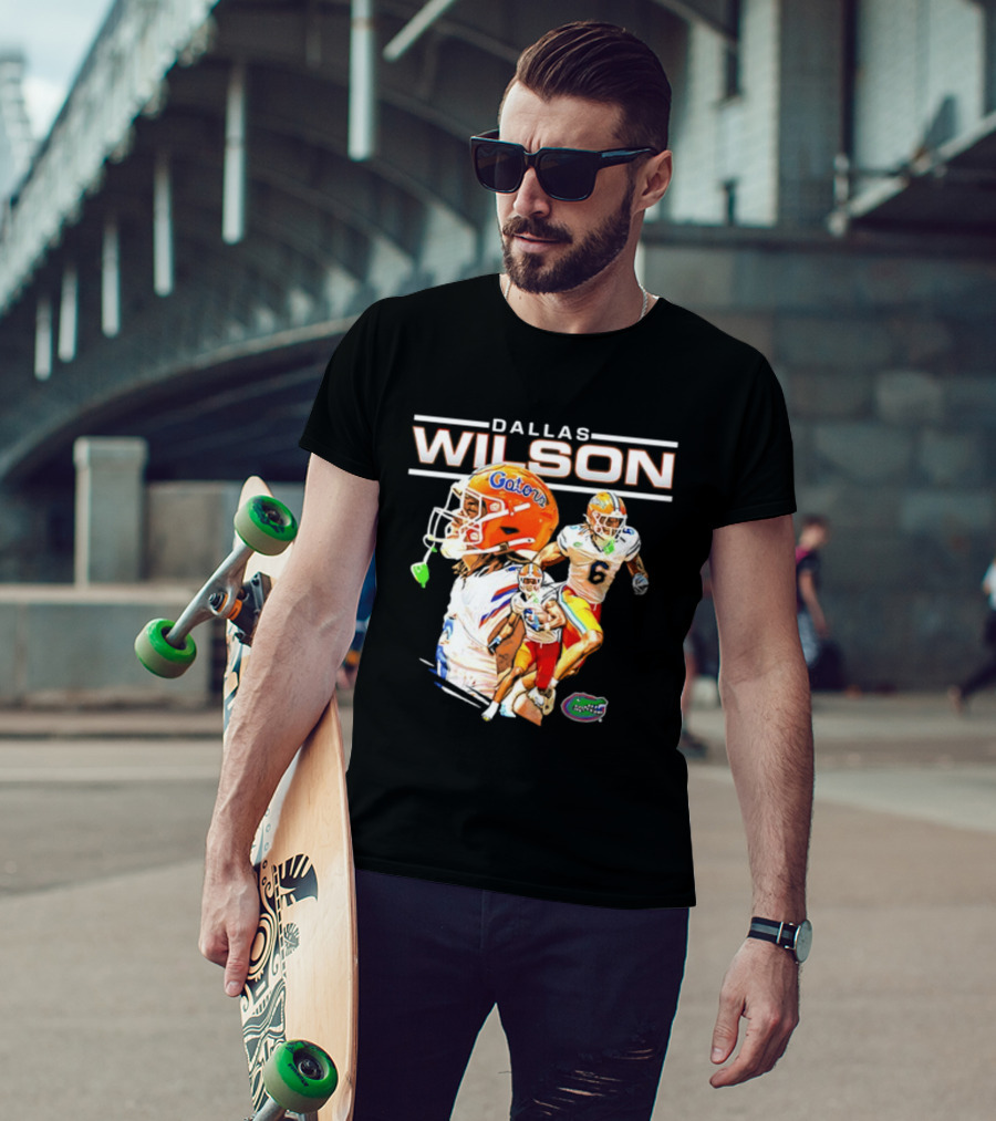 Dallas Wilson 6 Gators University Of Florida Football Player NCAA T-Shirt