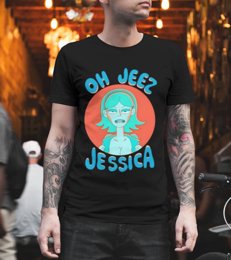 Oh Jeez Jessica Rick And Morty Adult Swim T-Shirt