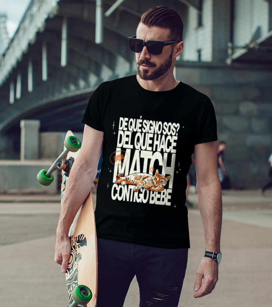 De Qué Signo Sos Del Que Hace Match Contigo Bebe Zodiac Cat Matchmaking T-Shirt