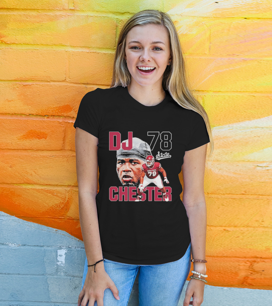 DJ Chester 78 Mississippi State NCAA Football Player T-Shirt