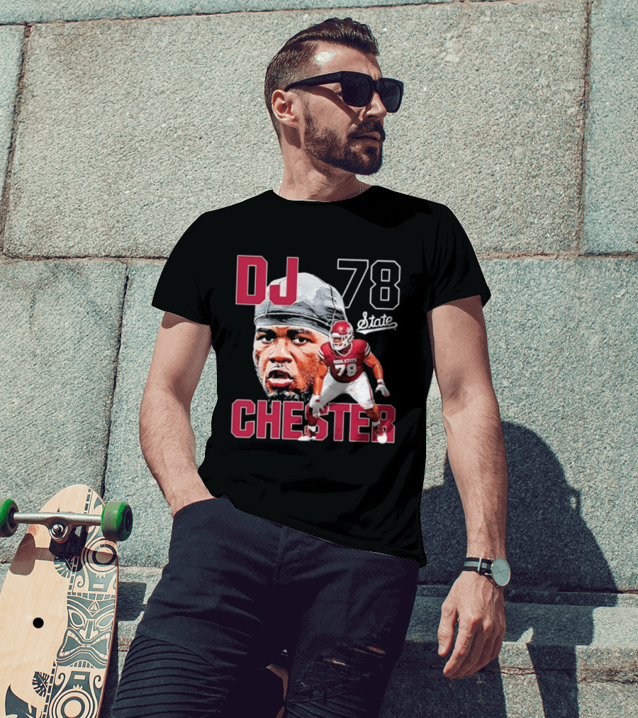 DJ Chester 78 Mississippi State NCAA Football Player T-Shirt