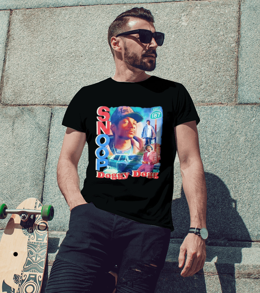 Snoop Doggy Dogg East California 187 Vintage Style Urban Fashion T-Shirt