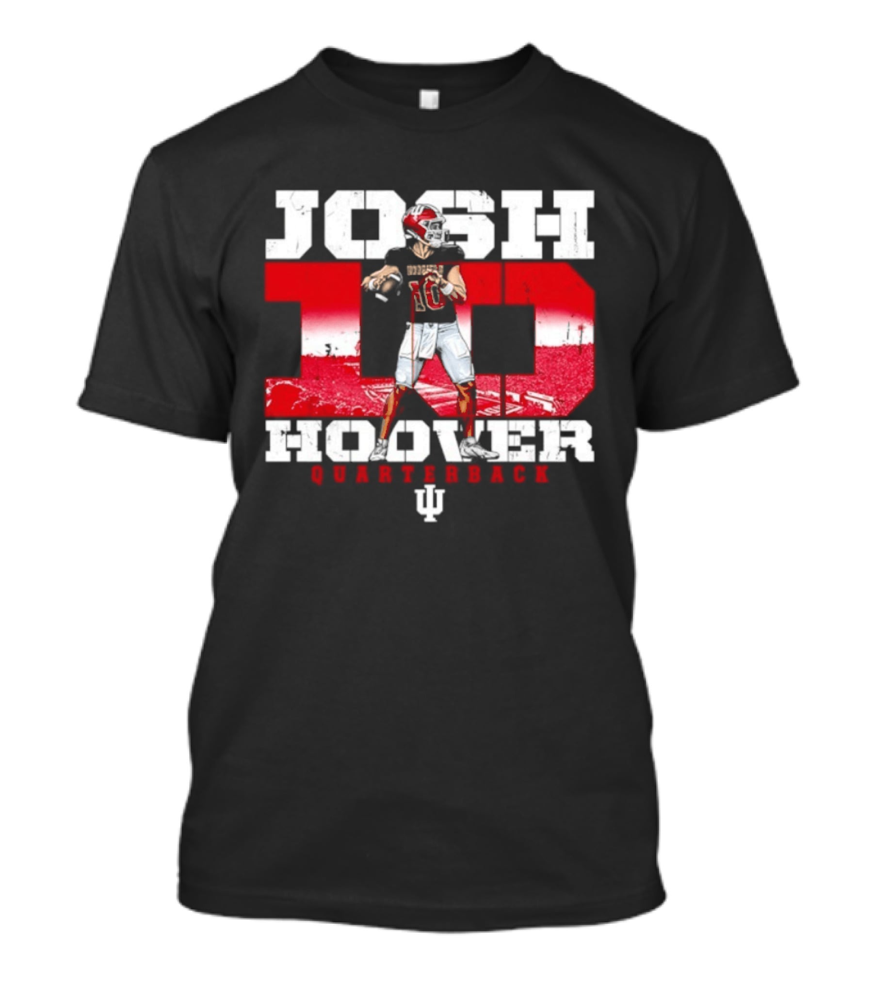 Josh Hoover 10 Indiana Hoosiers Quarterback NCAA T-Shirt