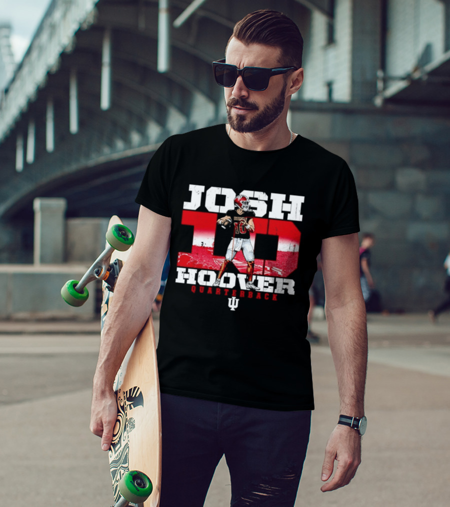 Josh Hoover 10 Indiana Hoosiers Quarterback NCAA T-Shirt