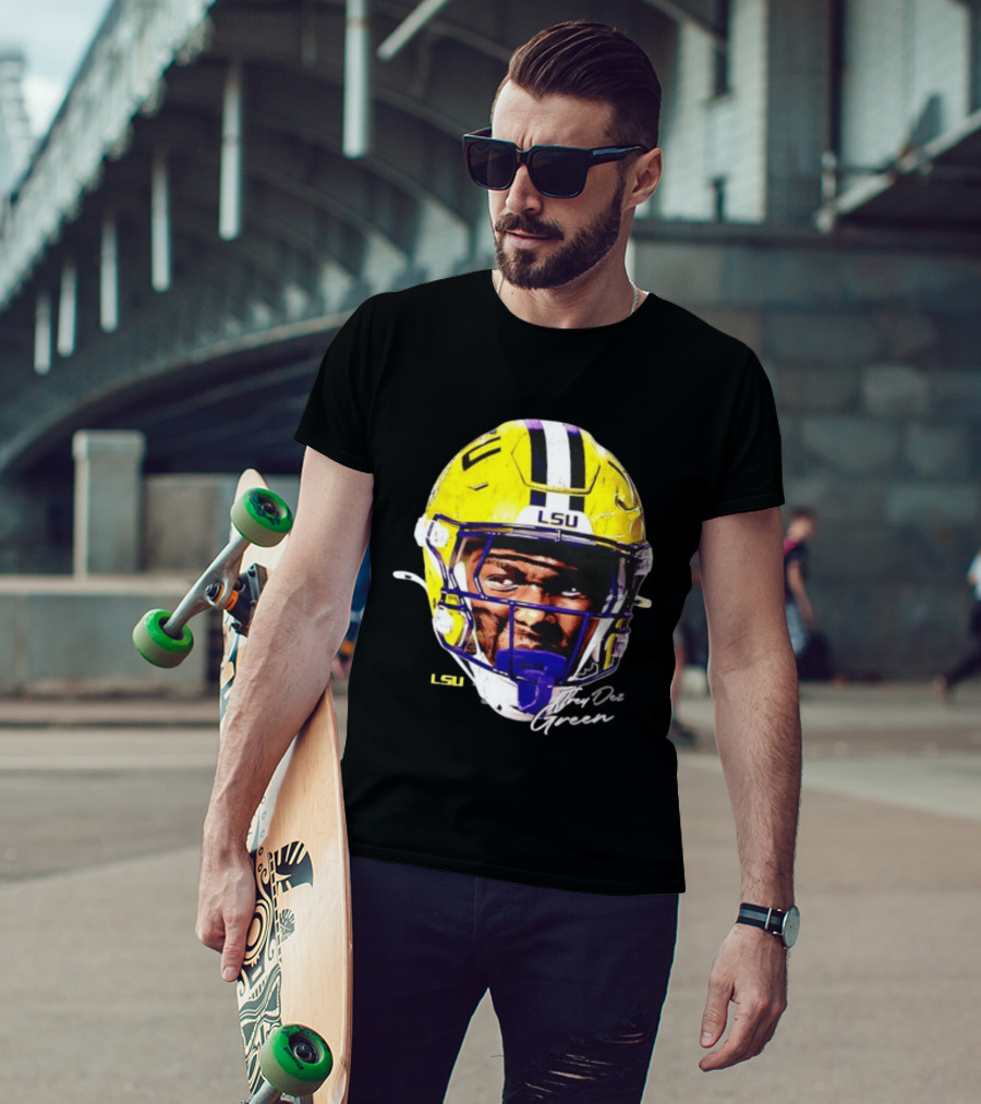 Trey'Dez Green LSU Tigers Football Helmet NCAA Sports T-Shirt