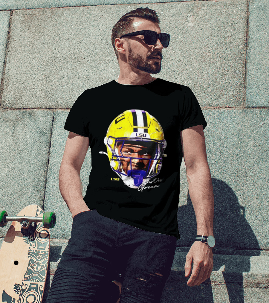 Trey'Dez Green LSU Tigers Football Helmet NCAA Sports T-Shirt