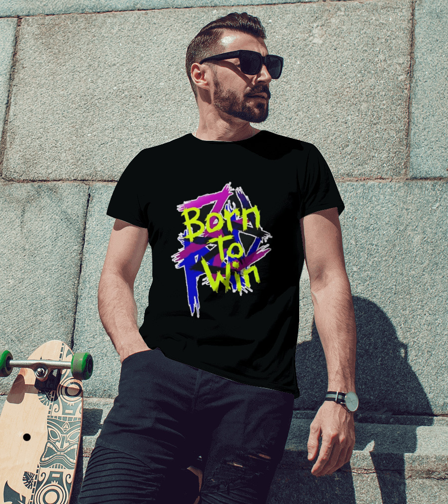 Born To Win Neon Graffiti Style Luke Littler T-Shirt