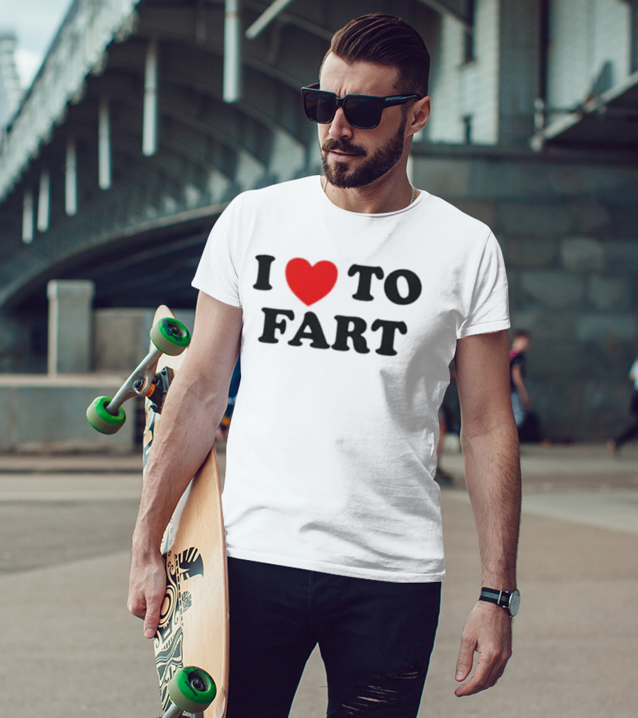 I Heart To Fart Joke Humor T-Shirt