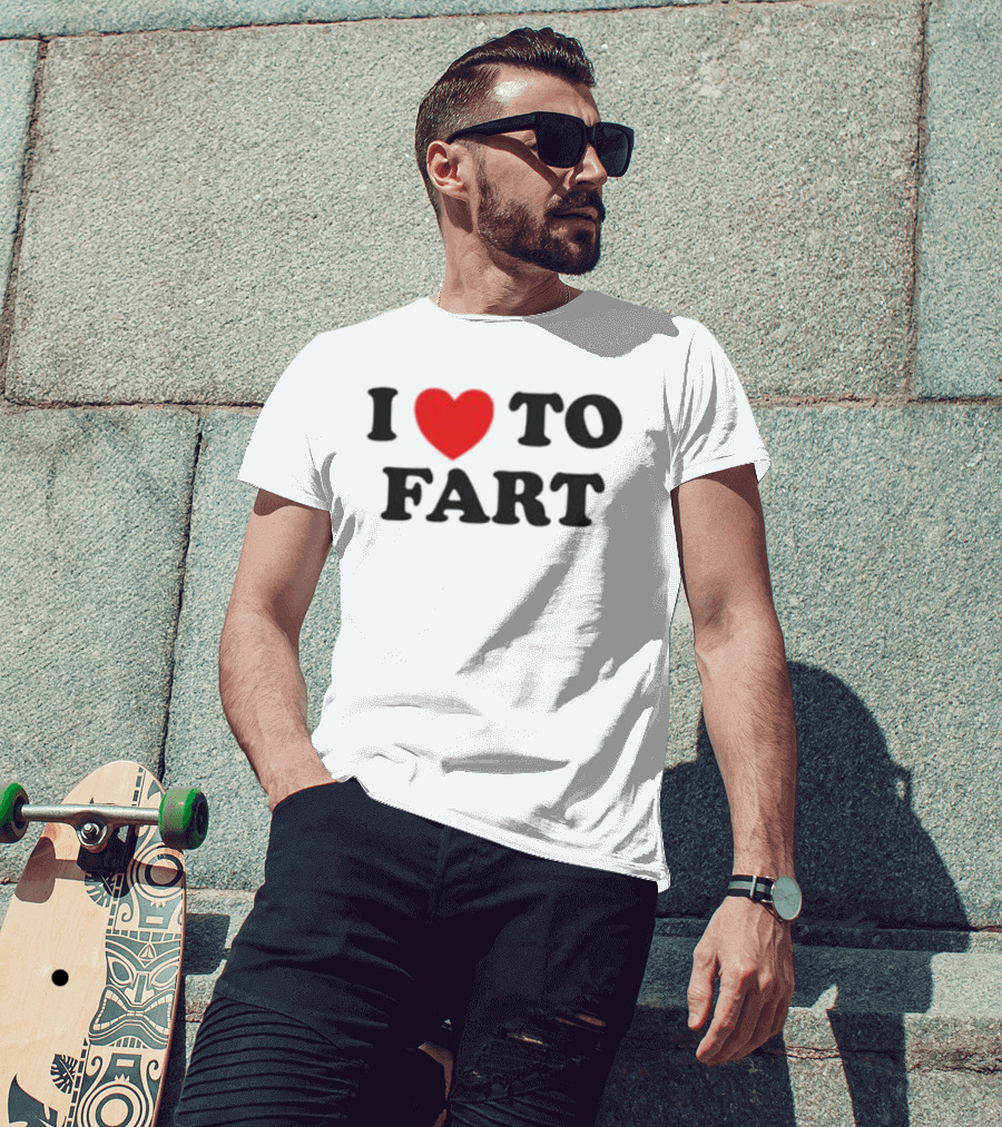 I Heart To Fart Joke Humor T-Shirt