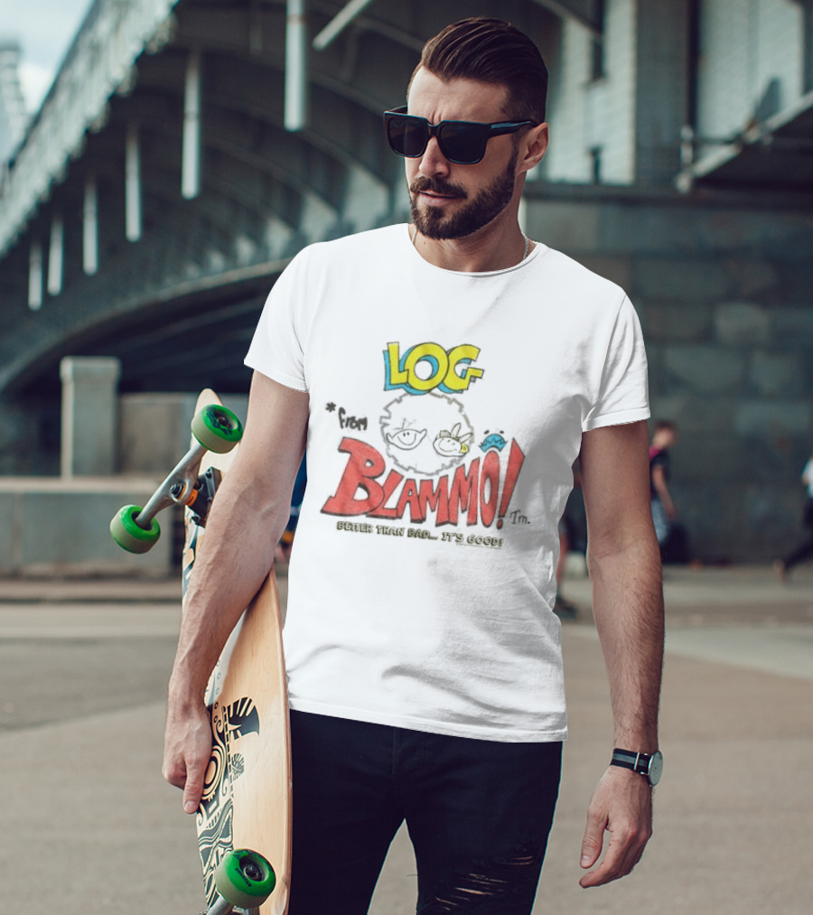 Log Blammo Better Than Bad It's Good Ren & Stimpy T-Shirt