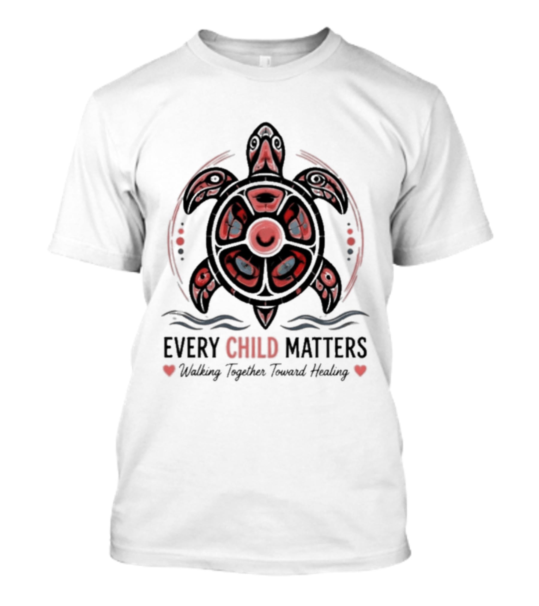 Every Child Matters Turtle Walking Together Toward Healing Indigenous T-Shirt