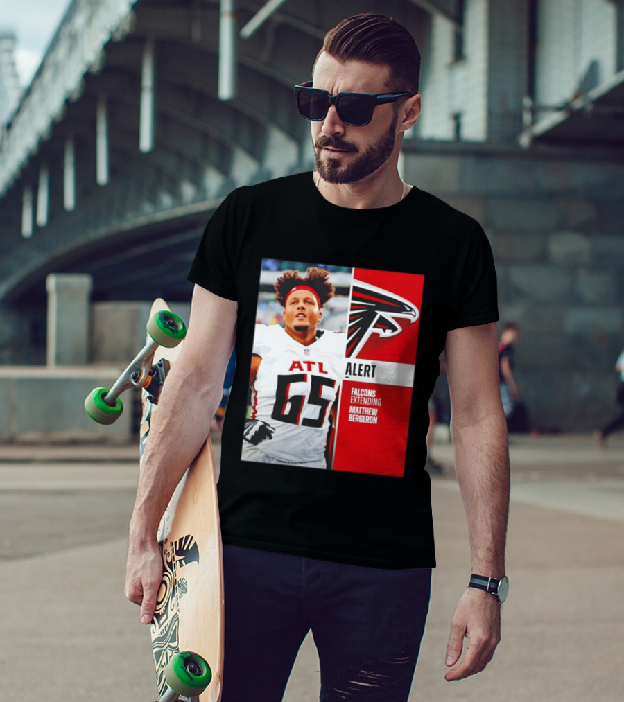Atlanta Alert Falcons Extending Matthew Bergeron 2026 Season T-Shirt