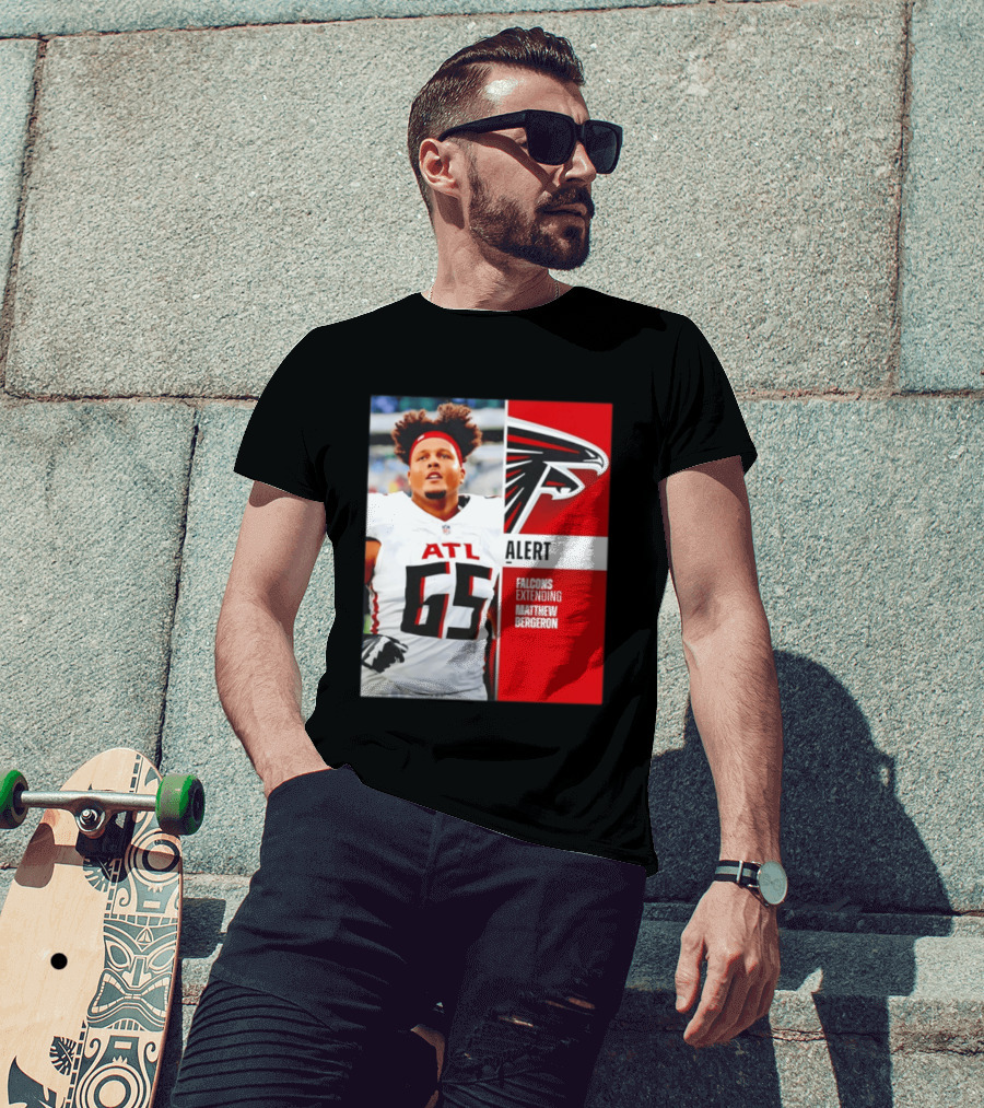 Atlanta Alert Falcons Extending Matthew Bergeron 2026 Season T-Shirt