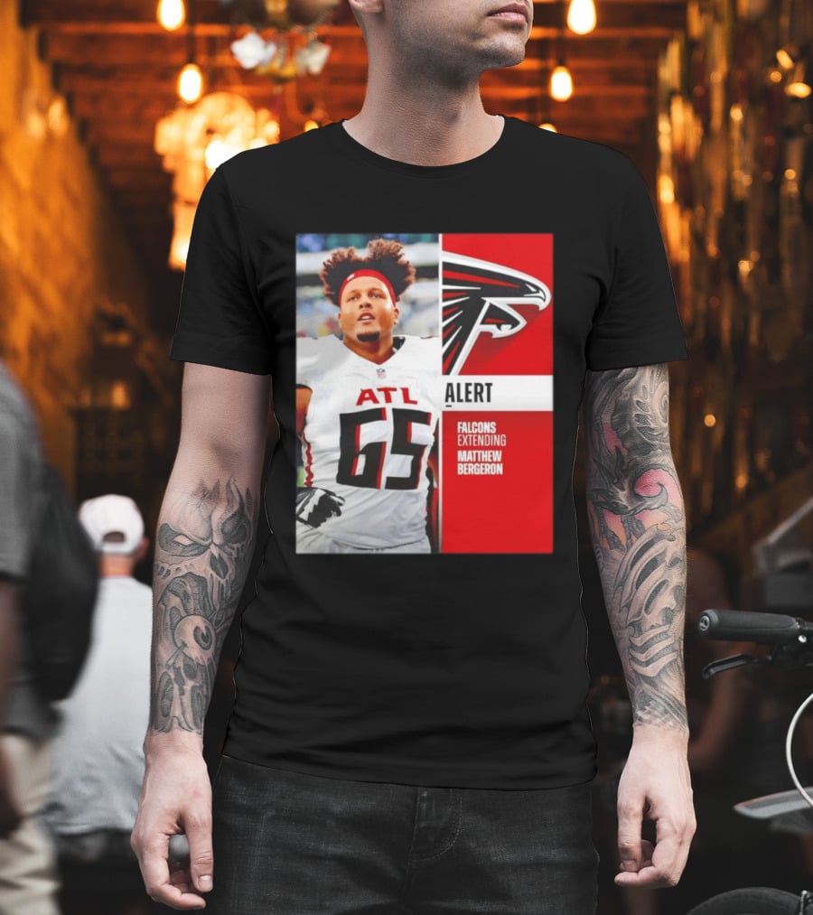 Atlanta Alert Falcons Extending Matthew Bergeron 2026 Season T-Shirt