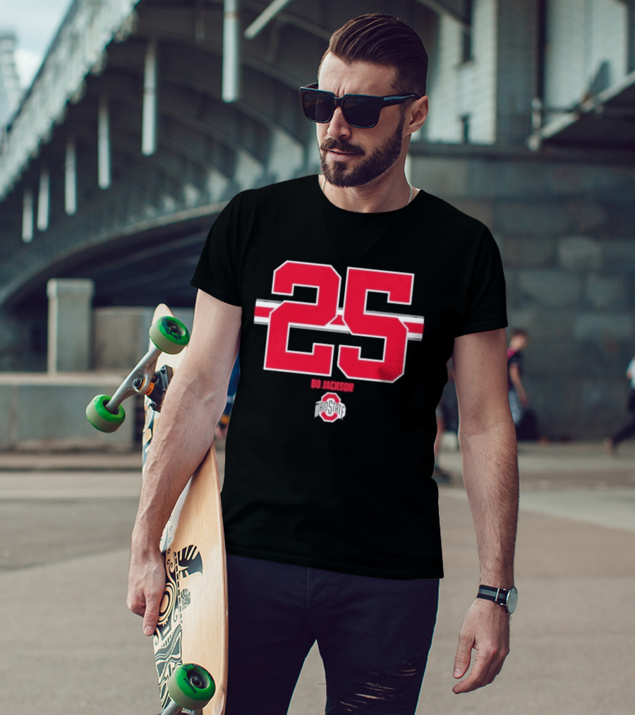 Ohio State Buckeyes Bo Jackson 25 Jersey T-Shirt