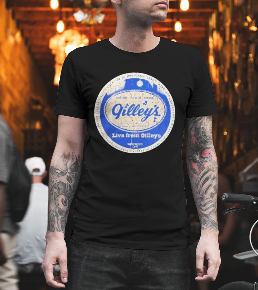 Live From Gilley's Pasadena Texas Side One LC 8642 Stereo Westwood One Nite Club T-Shirt