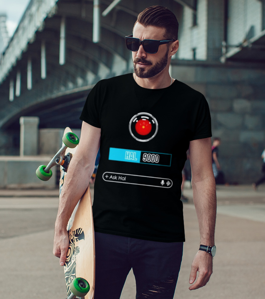 HAL 9000 Interface Ask Hal 2001 A Space Odyssey T-Shirt