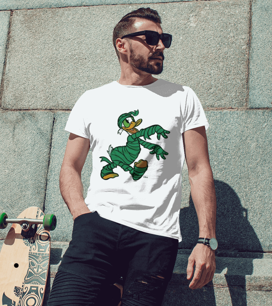 Donald Duck Mummy Costume Halloween Fun T-Shirt
