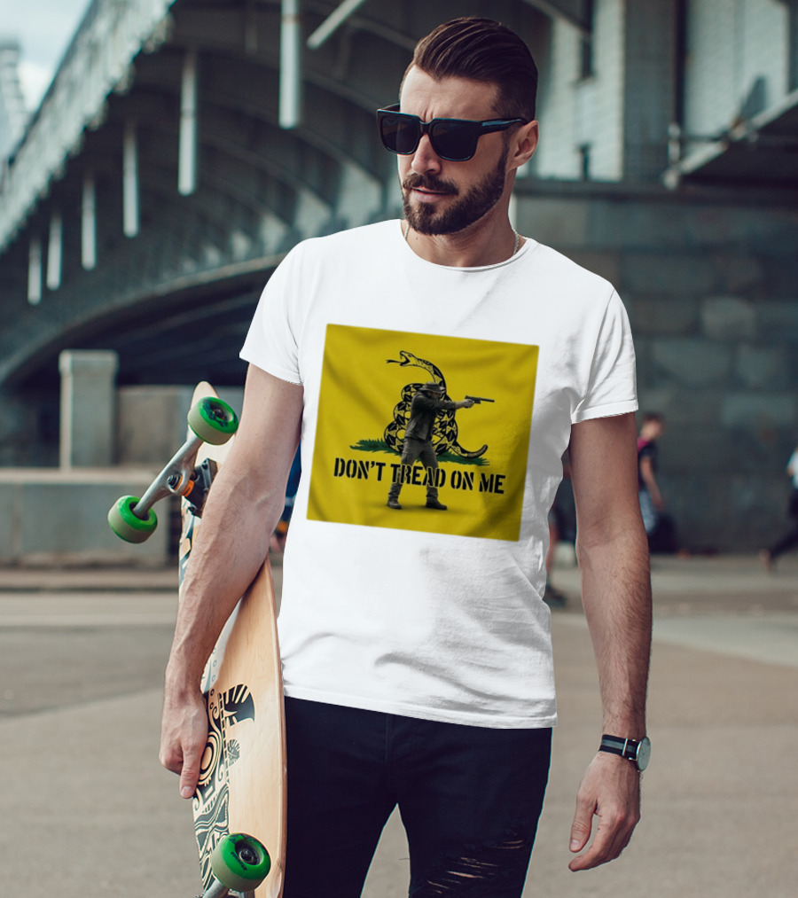 Jordan Salinas Don't Tread On Me Gadsden Flag Cowboy Gun T-Shirt