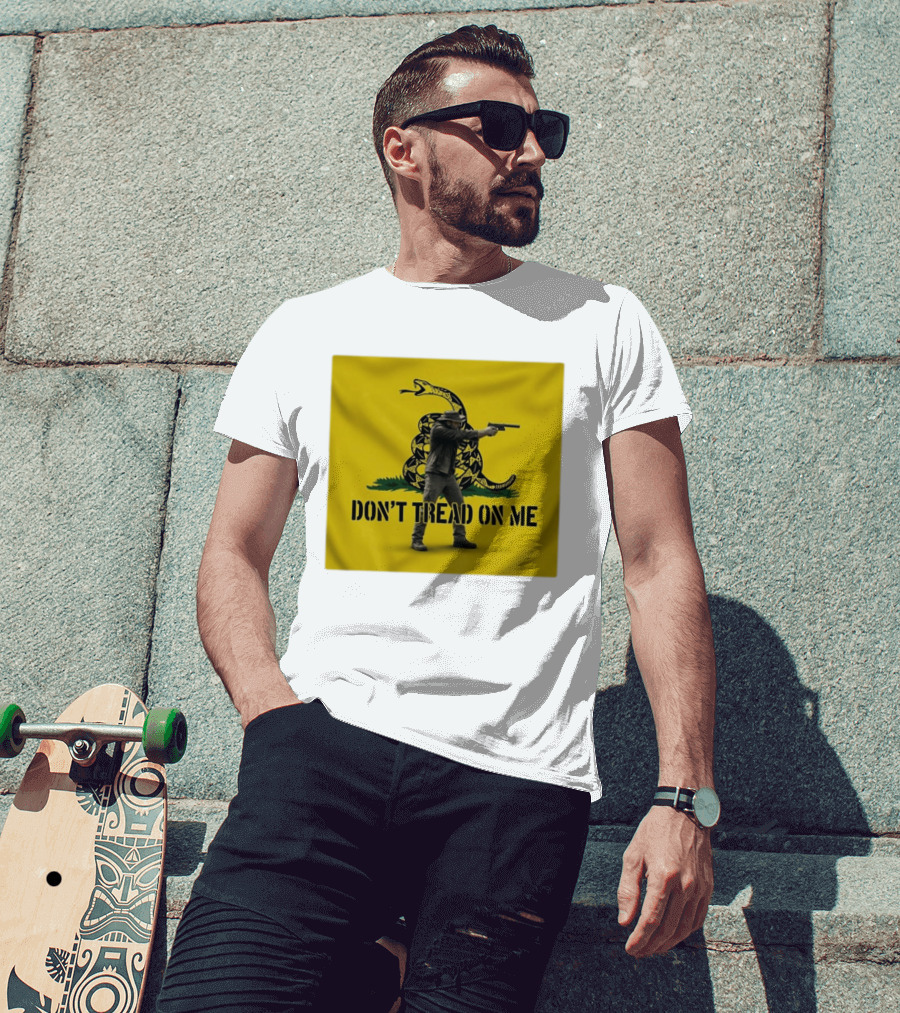 Jordan Salinas Don't Tread On Me Gadsden Flag Cowboy Gun T-Shirt