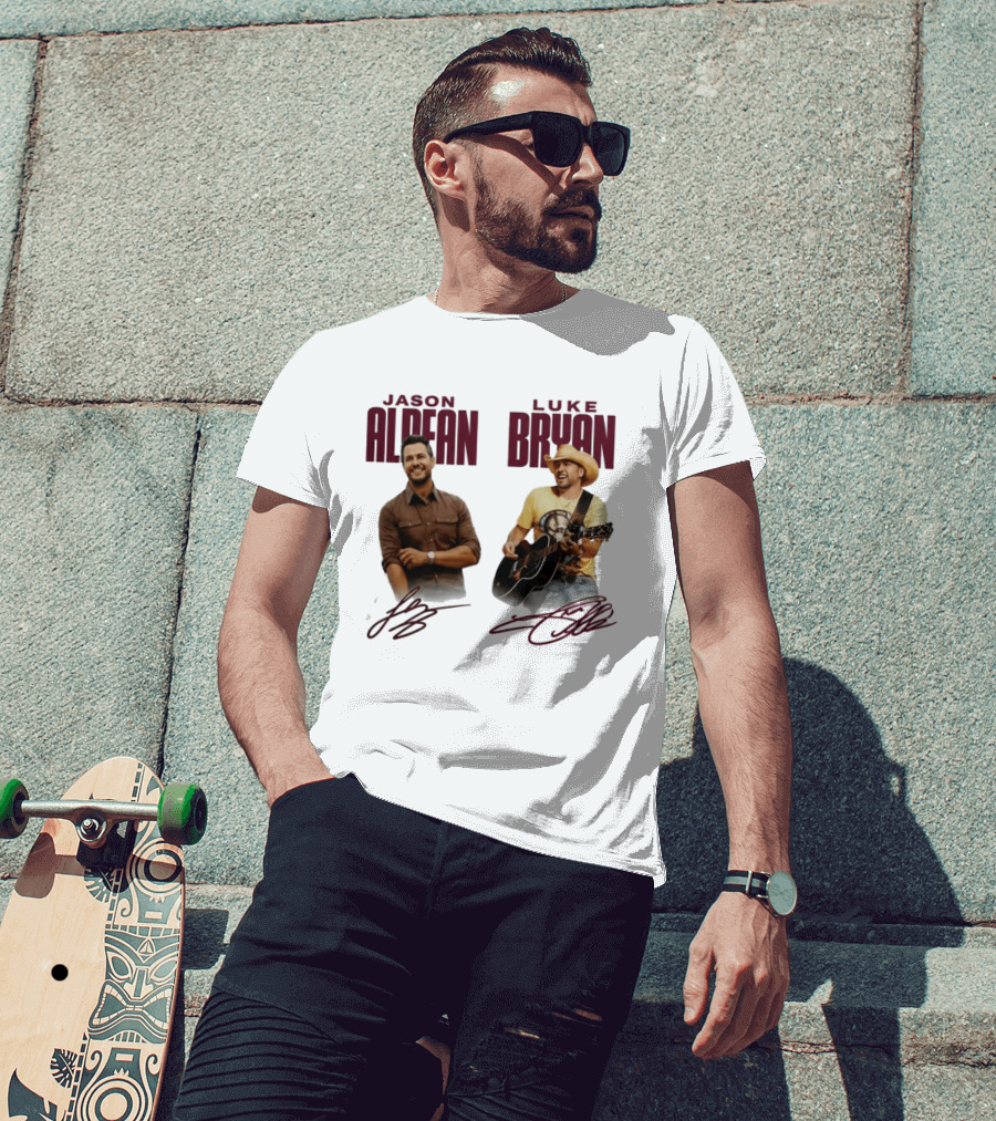 Montana Grizzlies Jason Aldean Luke Bryan Collaboration T-Shirt