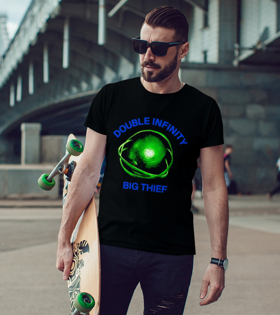 Double Infinity Big Thief Green Planet Sphere T-Shirt