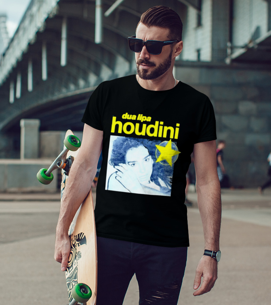 Dua Lipa Houdini Pop Music Radical Optimism Yellow Star T-Shirt