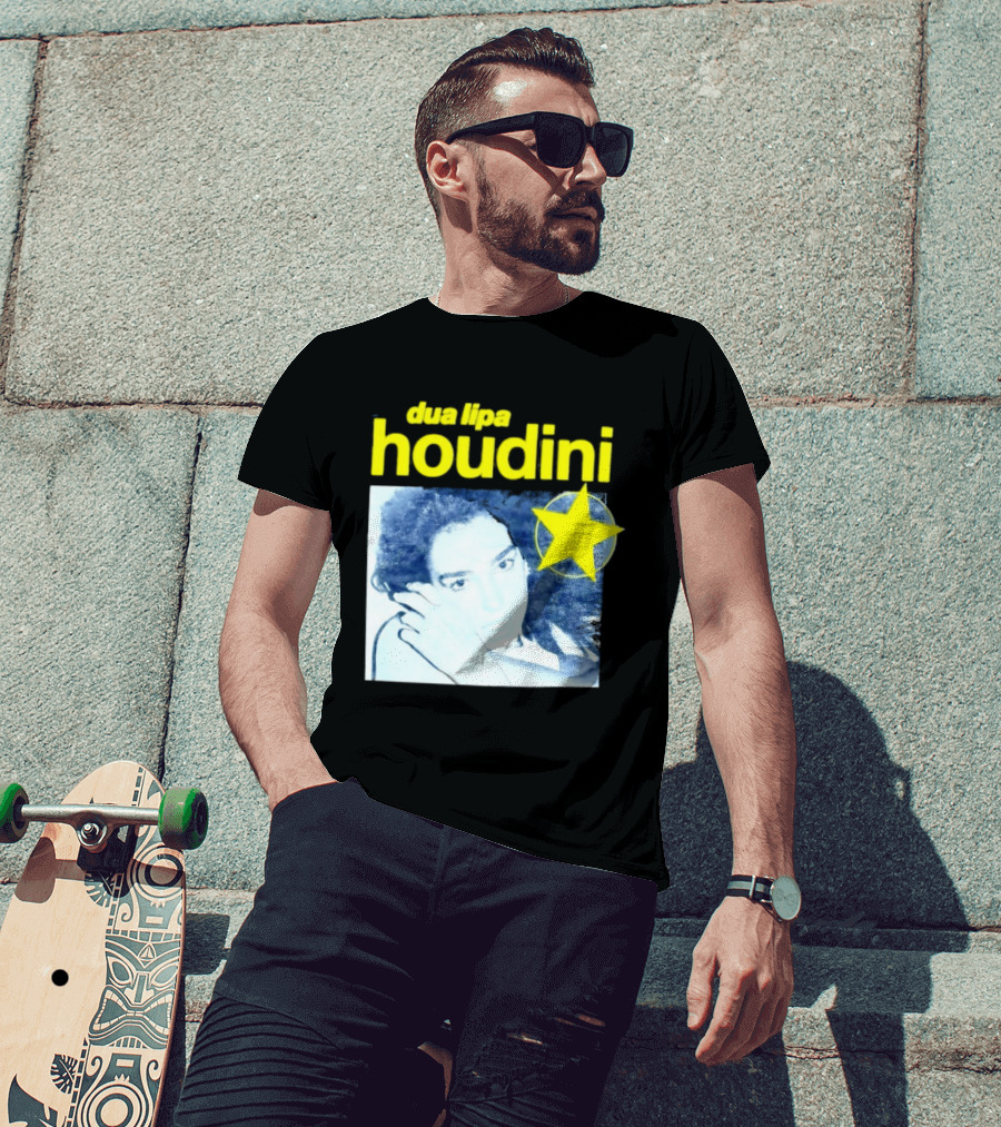 Dua Lipa Houdini Pop Music Radical Optimism Yellow Star T-Shirt