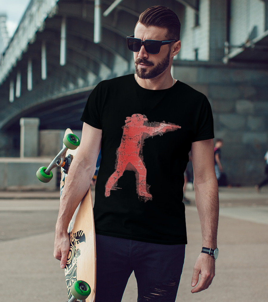 Jordan Salinas Idaho Twin Falls Hero Red Cracked Shooter T-Shirt