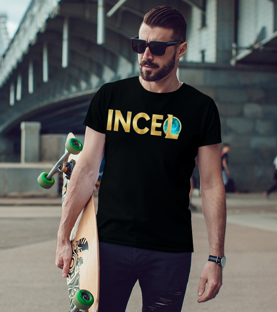 League Of Legends Incel Text With Blue Sphere Element T-Shirt