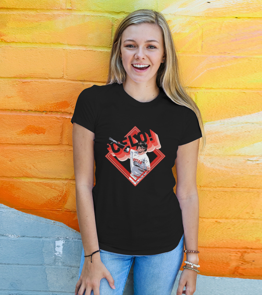 Boston Red Sox Marcelo Mayer Baseball Star Pose T-Shirt