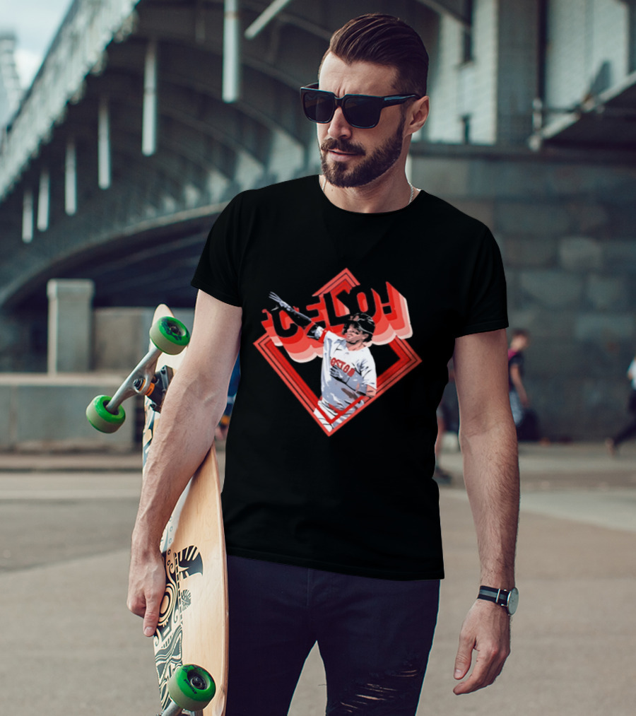 Boston Red Sox Marcelo Mayer Baseball Star Pose T-Shirt