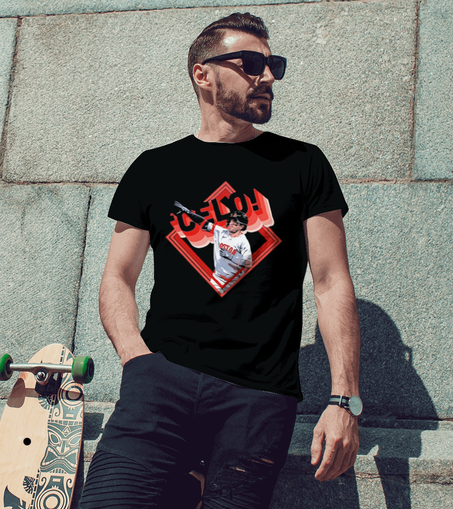 Boston Red Sox Marcelo Mayer Baseball Star Pose T-Shirt
