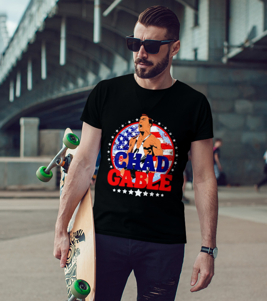 Chad Gable WWE Wrestling American Flag T-Shirt