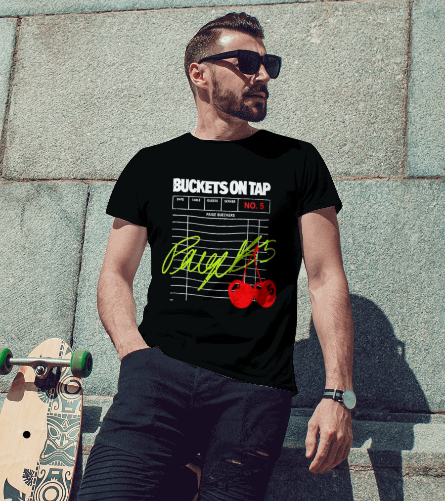 Buckets On Tap Paige Bueckers No. 5 T-Shirt