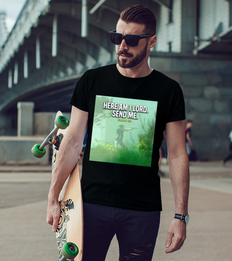 Here Am I Lord Send Me Isaiah 6:8 Vintage Hunter T-Shirt