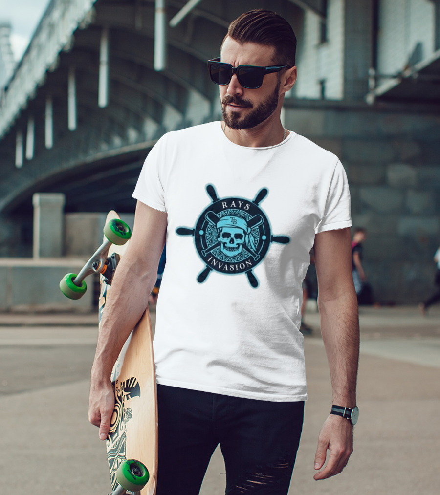 Rays Invasion TB Skull And Crossbats Helm 2026 Giveaway T-Shirt