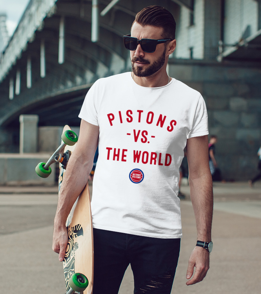 Detroit Pistons Vs The World NBA 2026 Nowbes T-Shirt
