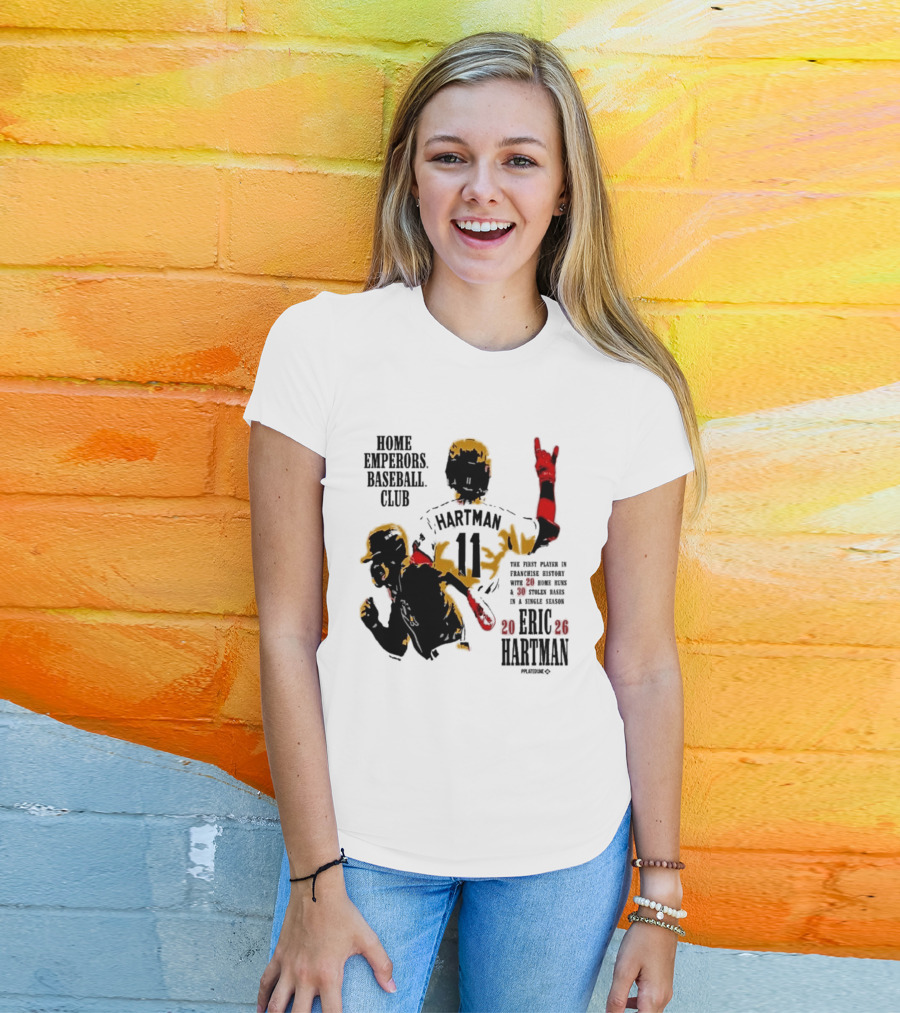 Eric Hartman Rome Emperors Baseball Club 2030 Season T-Shirt