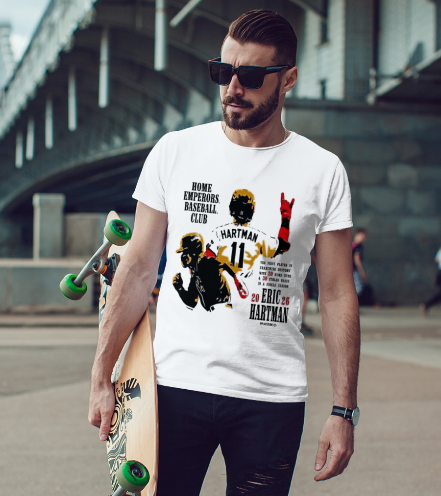 Eric Hartman Rome Emperors Baseball Club 2030 Season T-Shirt