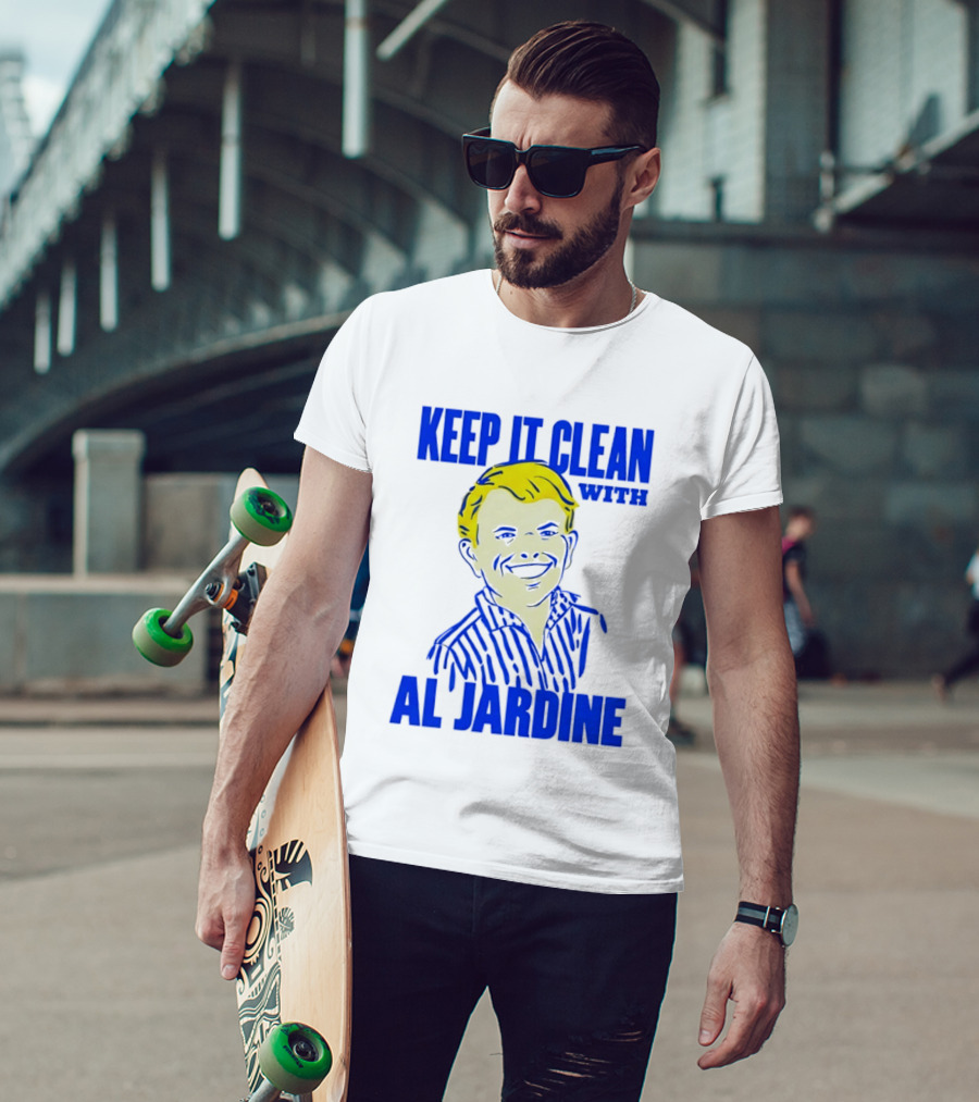 Keep It Clean With Al Jardine Blue Yellow T-Shirt